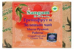 Мыло Грейпфрут и Зеленый чай Sangam Herbals, 100 г
