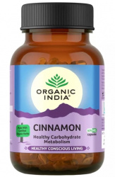 Корица Органик Индия (Cinnamon) Organic India, 60 капс